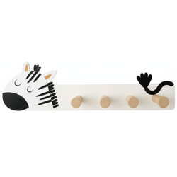 Umeraș pentru camera copiilor MINI ZOO, 35,5 x 6,5 x 10 cm, zebră