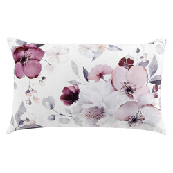 Pernă decorativă din catifea, flori mari, 30 x 50 cm