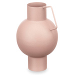 Vaza metalica, culoare pastel, inaltime 23 cm