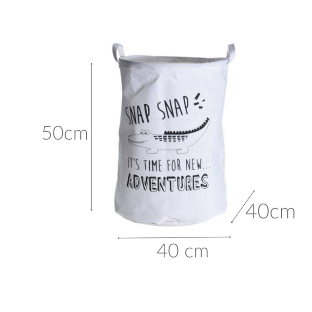 Cos pentru jucarii SAHARI, cu doua manere, Ø 40 cm