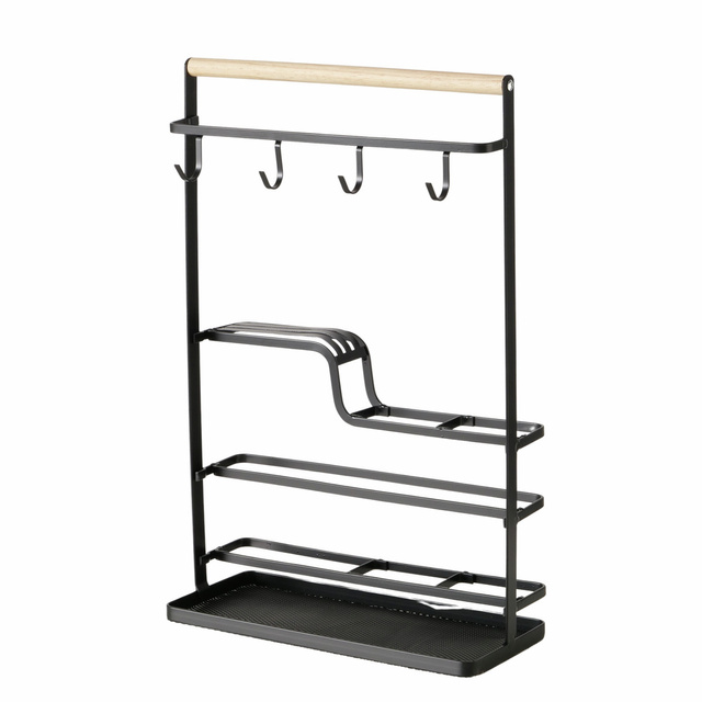 Raft metalic AGNETA cu carlige, 43,5 x 28,5 cm