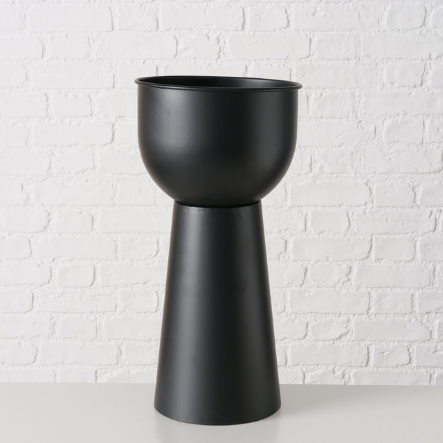 Set 2 suporturi pentru flori, metal Rex, negru