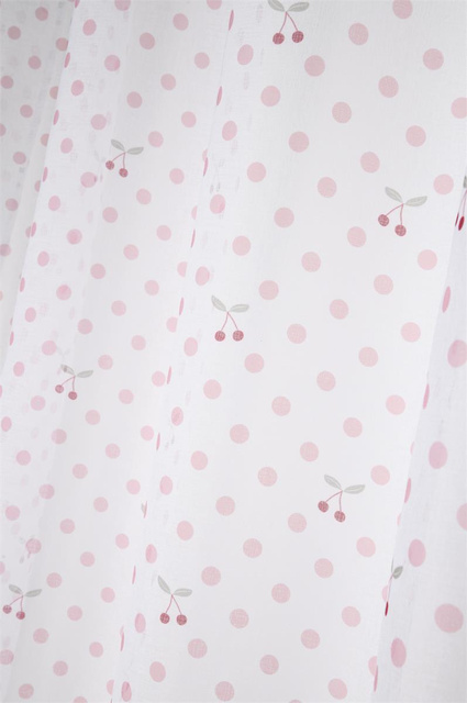 Perdea MATTY cu model cireșe, 140 x 260 cm