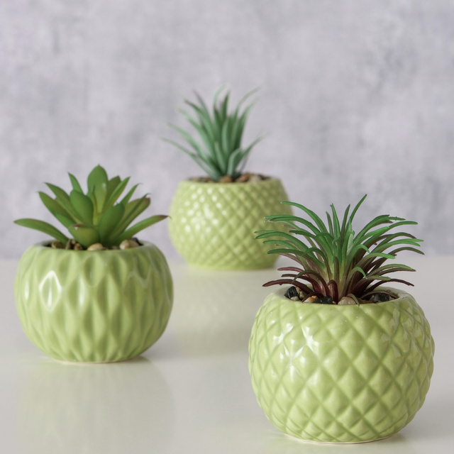 Suculenta artificiala in ghiveci MALUHA, 10,5 cm