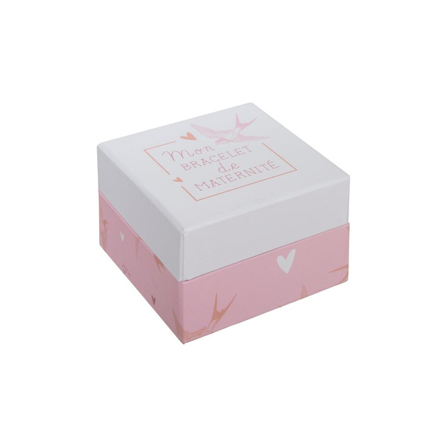 Cutie suveniruri cu album foto, roz, 7 elemente