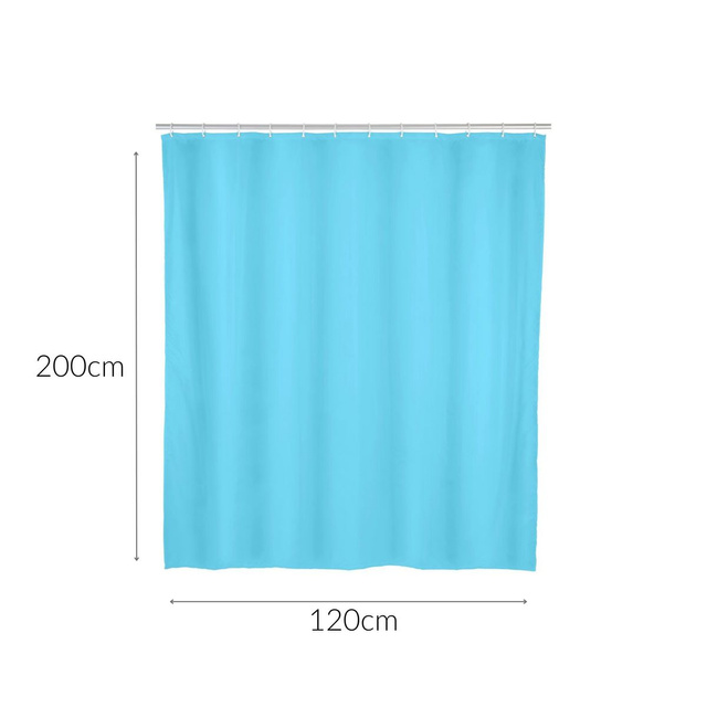 Perdă de duș albastră, PEVA, 120x200 cm, Allstar