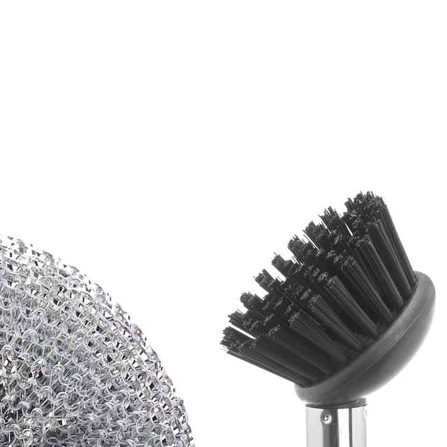 Distribuitor de lichid de spalat vase, model marmura, perie + sarma