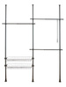 Sistem de garderobă telescopic HERKULES BASIC, dublu, negruu, WENKO