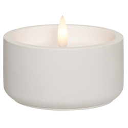 Lumânare LED din ceară cu flacără 3D, Ø 10 cm, model 1