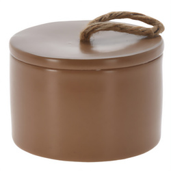 Lumânare în recipient din porțelan HELI, Ø 10 cm, maro