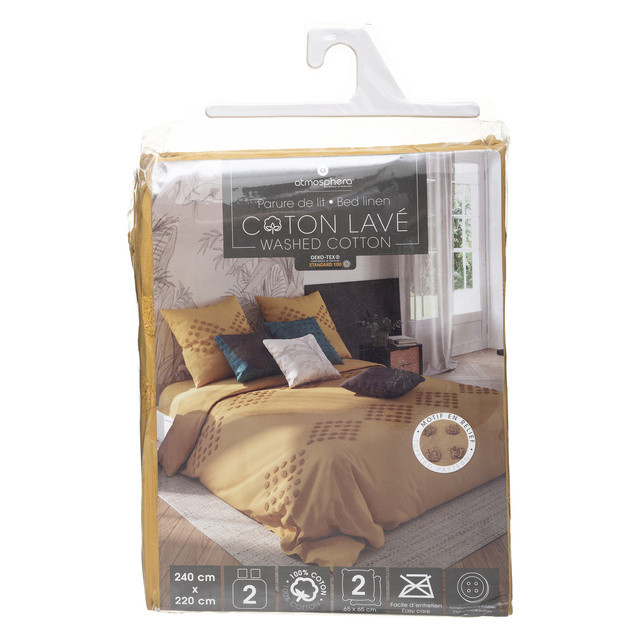 Lenjerie de pat 220x240 cm cu 2 fete de perna