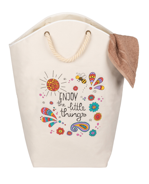 Cos mic pentru rufe cu manere din franghie, 58 l, WENKO