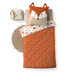 Set de lenjerie de pat pentru copii 140 x 200 cm, model cu vulpe