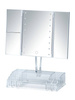 Oglindă cosmetică cu organizator FANANO LED, Wenko