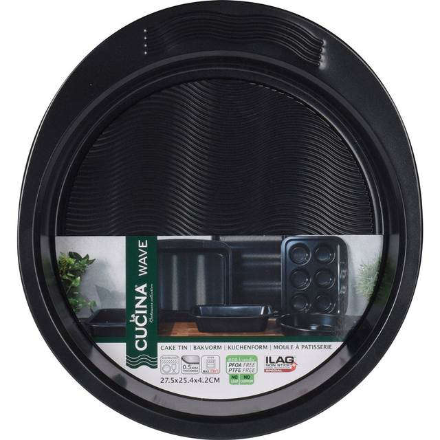 Tava de copt rotunda, 25 cm, din metal