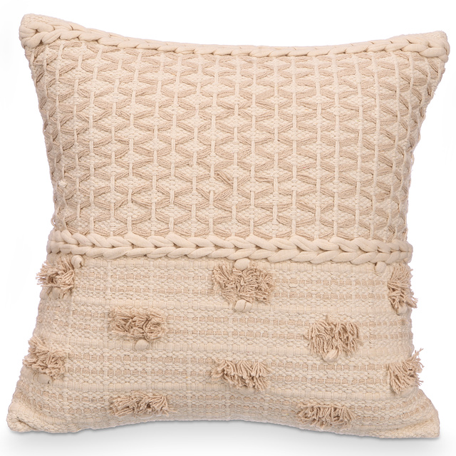 Lampă de tavan VELTO cu abajur împletit, 55 cm