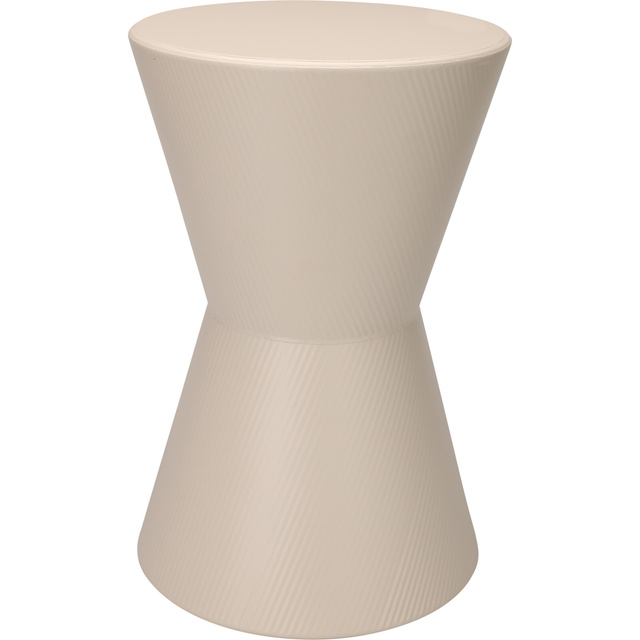 Meseu lateral pentru canapeaua tip totem TOME, Ø 29 x 45 cm, crem.