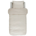 Lenjerie din satin de bumbac cu dungi bej clasice, 140 x 220 cm, Marc O'Polo