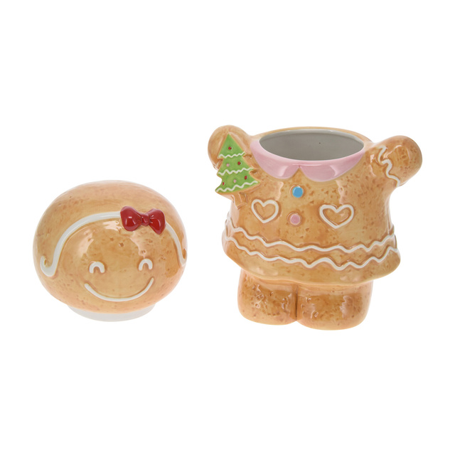 Recipient de Crăciun în formă de turtă dulce, 15 x 19 cm, COOKIE