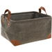 Cos pentru depozitare cu manere, catifea, 36 x 26 x 19 cm