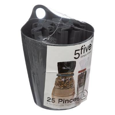 Cleme pentru inchiderea pachetelor, 25 bucati