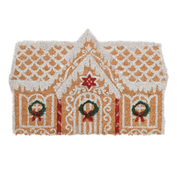 Covoare în formă de căsuță din turtă dulce, fibră de cocos, 59x39 cm, model 2