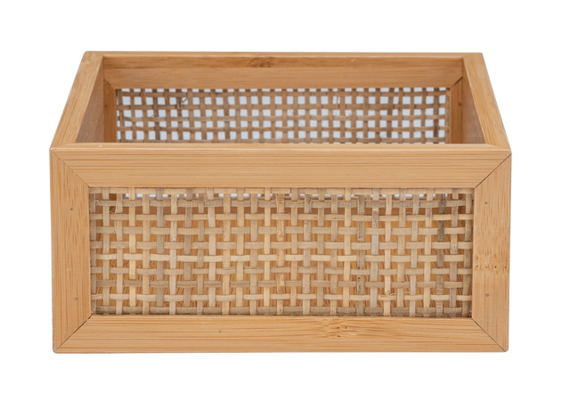 Suport cosmetice ALLEGRE BAMBOO, 15 x 7 x 15 cm, WENKO