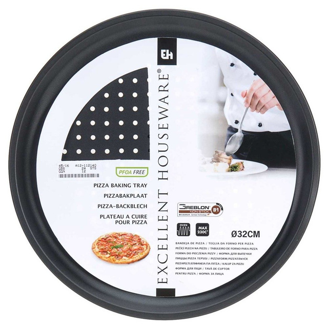Tava pentru pizza, EH Excellent Houseware, 32 cm
