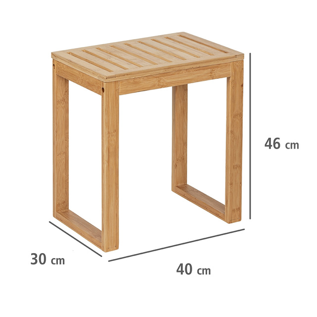 Scaun de baie BAMBOO, bambus, Wenko