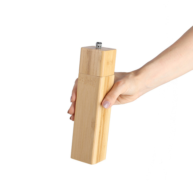 Rasnita pentru sare si piper, bambus, 21,7 cm
