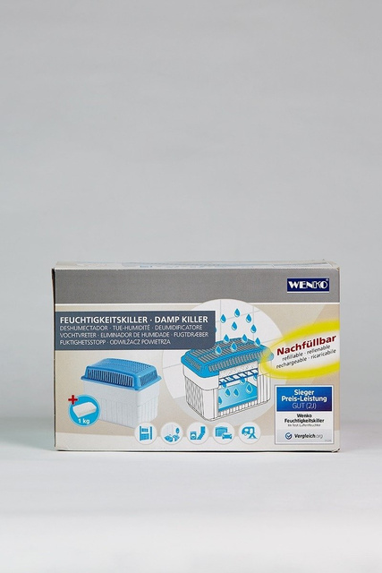 Absorbant de umiditate, dezumidificator de aer + cartuș 1 kg, WENKO