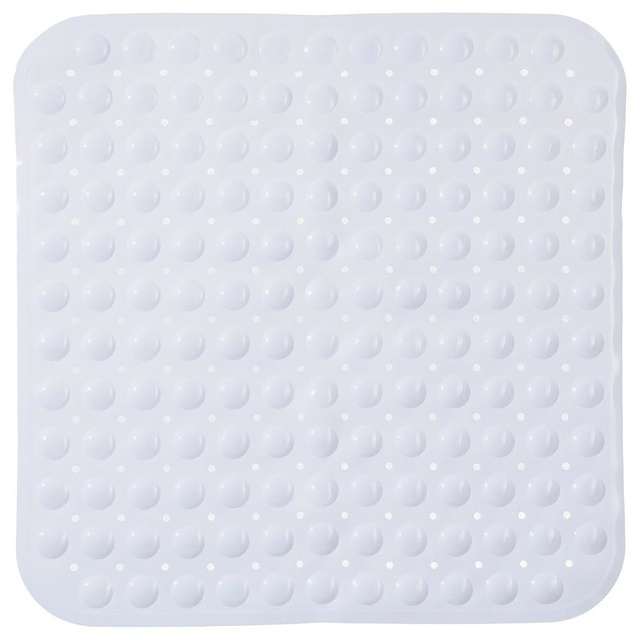 Covoraș antiderapant pentru cădiță de duș, 54 x 54 cm, alb