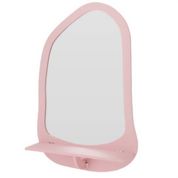 Oglindă pentru camera copilului cu un raft confortabil pentru comori, 40 x 11 x 60 cm