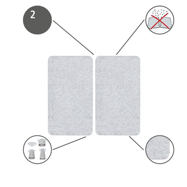 Plăci de protecție din sticlă pentru aragaz - 2 bucăți în set, WENKO, transparente