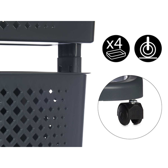 Cutie textilă dreptunghiulară 23 cm ALBĂ