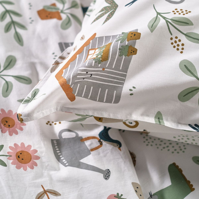 Lenjerie de pat pentru copii FOREST CABIN, 100% bumbac, 140 x 200 cm