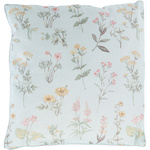 Perna decorativa cu model floral, 45 x 45 cm