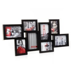 Rama foto colaj 8 fotografii, Negru, 65x32 cm, Atmosphera Créateur d'intérieur
