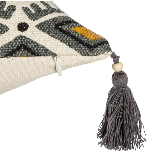 Pernă decorativă etnică AZTEC, 40 x 40 cm, cu paiete