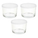 Set 3 cutii de prânz din sticlă cu capac, 200 ml
