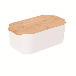 Cutie de paine cu capac din bambus, 33 x 18,5 x 12 cm