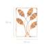 Decor de perete impletit, frunze, 50 x 35 cm