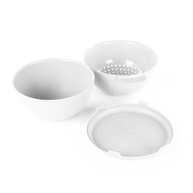 Bol cu strecurătoare și capac, Ø 24 cm