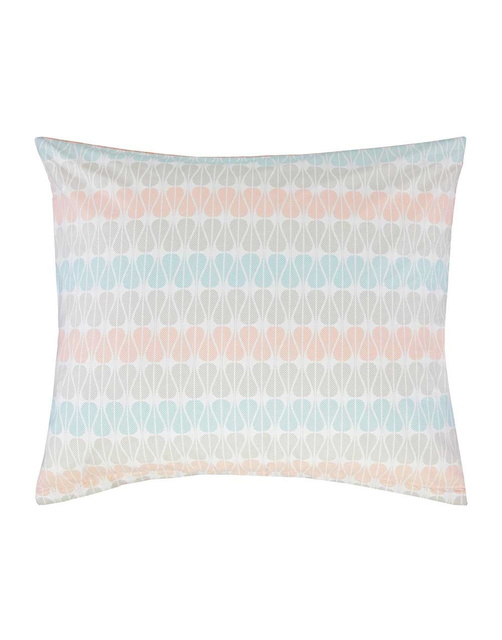 Set de lenjerie colorat din bumbac percal, cu model, 200 x 220 cm, Esprit