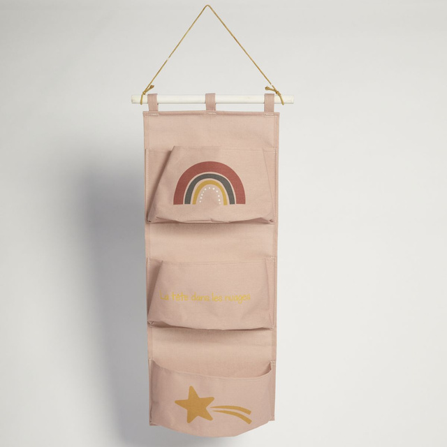 Organizator suspendat pentru jucării HEAD IN THE CLOUDS, 80 x 30 cm