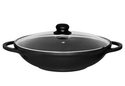 Wok cu capac din sticla, Ø 32 cm