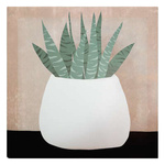 Tablou canvas JENNIFER, desen cu planta in ghiveci, 28 x 28 cm