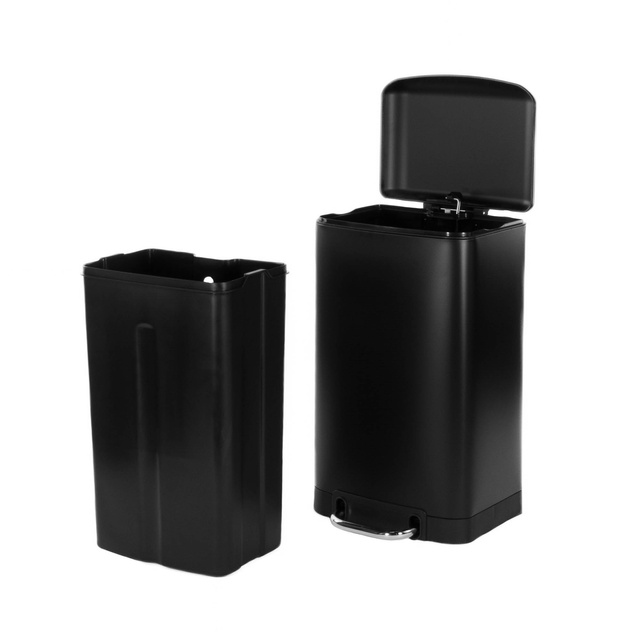 Coș de gunoi metalic Ariane 20L negru