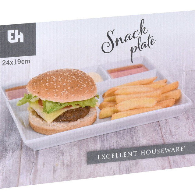 Set de servire pentru gustari si sosuri, 24x19 cm