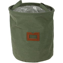 Cos din material cu fereastra si manere, Ø 24 cm